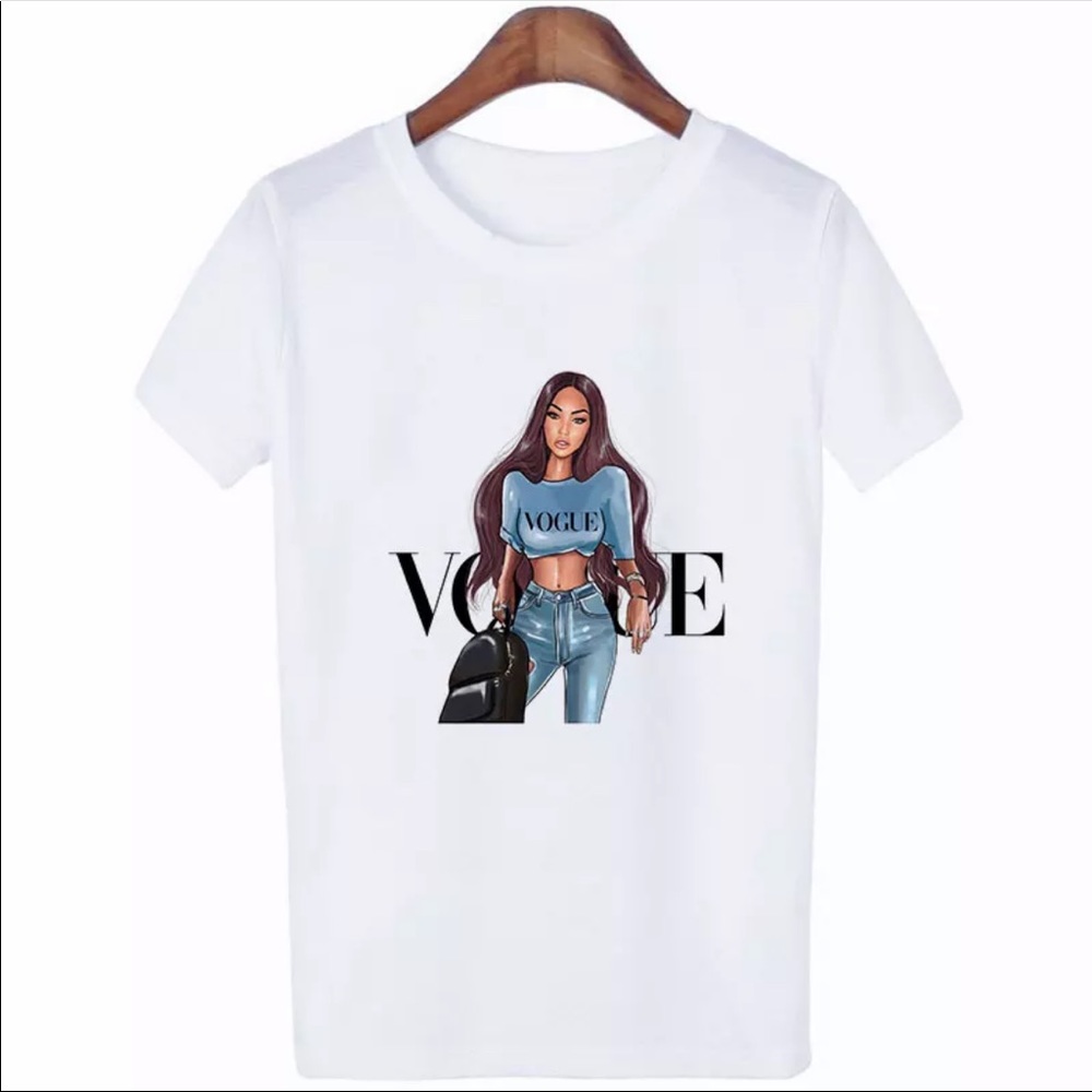 VOGUE White Tshirt - Picture 1 of 5